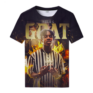 เสื้อยืดโปโล G พิมพ์ลายสำหรับฤดูร้อน,เสื้อลำลองพิมพ์ลายแขนสั้นคอกลมสำหรับผู้ชายแฟชั่นปี3D - Product Image 4