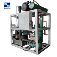 Machine à glace en tubes entièrement automatique 1 tonne par jour avec système de contrôle PLC, amplificateur de tubes comestibles pour la restauration commerciale