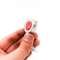 Bobine de traction rétractable en métal de forme ronde personnalisée pour porte-carte d'identité, porte-Badge de sublimation, porte-badge d'infirmière rétractable