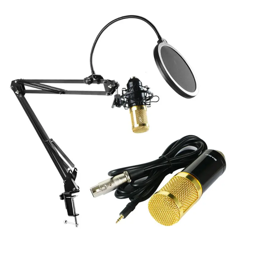 Sale microphone KTV BM 800 Pro BM800 Condenser Microphone Studio Record Dynamic Mic for radio broadcasting studio shock mount