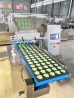 Machine à garnir les gâteaux, déposeuse automatique de biscuits, machine à fabriquer des biscuits, homologuée CE, contrôlée par PLC, machine à découper les fils