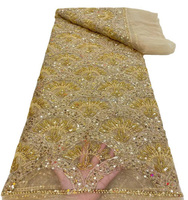 22 NOUVEAU tissu de broderie à paillettes d'Afrique, d'Europe et d'Amérique Perles faites à la main en dentelle