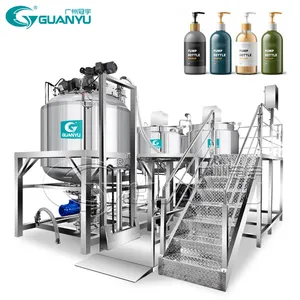 Guanyu Making Machine Hot Sale Vacuum Emulsifying Mixer Machine or Emulsifier Homogenizer Mixer for Cosmetic Manufacturing