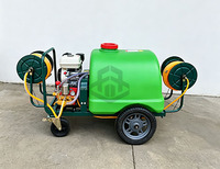 Pulvérisateur à essence sur roues pour la ferme, machine de pulvérisation pour l'arrosage des arbres fruitiers et des cultures