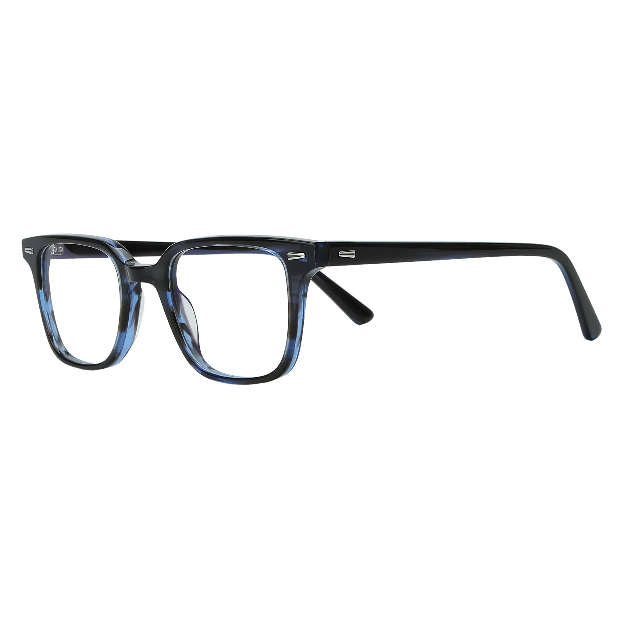 Fashions Men's Thin Square Acetate Optical Glasses Frame Designer Glasses Polarized Lens Anti Blue Light Glasses