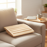 En gros, Repose-tête ergonomique moderne en bois pour sauna, support de tête et cou, fabriqué au Shandong