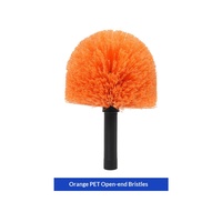 Brosse à toile d'araignée OEM Twist-On - Poils rigides en PBT/PP, base en plastique durable, lavable pour le nettoyage des plafonds à la maison/en extérieur