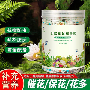 Fertilizante compuesto de liberación lenta de acción prolongada 500g para plantas y flores de jardín doméstico - Product Image 4