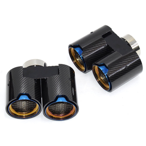 Punta de escape de fibra de carbono y acero inoxidable DEX <span class=keywords><strong>M</strong></span> Performance para <span class=keywords><strong>BMW</strong></span> Serie 3/4 (modelos 320i, 325i, 330i, 330e, 420i, 425i, 430i, G20, G21, G22, G23, G26) - Product Image 3