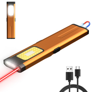 <span class=keywords><strong>ไฟฉาย</strong></span>พกพา XINSITE แบบชาร์จซ้ำได้ IP44 กันน้ำ 500lm ดีไซน์บางเฉียบ แสงขาว/น้ำเงิน/แดง พร้อมไฟเตือนและคลิปหนีบปากกา ให้ลำแสงแบบกระจาย - Product Image 2