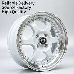 Rines FLowtone Personalizados de 2 Piezas, Diseño Cóncavo, 15 Pulgadas, 4x100, Rines de Alto Rendimiento, Rines Universales para Automóviles - Product Image 1
