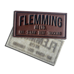 Gehele Kledinglabels Logo Naaien Op Kleding Tag Pu Lederen Patch Kledingstuk Echt Leer Voor Kleding - Product Image 5