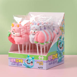 Bonbons en forme de dragon géant mignons ODM OEM, sucettes en guimauve pour enfants, collations décontractées - Product Image 3