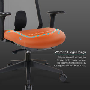 Chaise de bureau ergonomique en maille AODA avec <span class=keywords><strong>siège</strong></span> coulissant, charge maximale 150 kg, silla de oficina, chaise de bureau ergonomique - Product Image 6