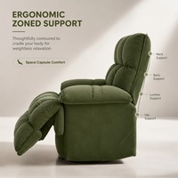 Moderner Cloud Capsule First-Class Lounge-Sessel, elektrisch drehbarer Schaukelstuhl mit Massage- und Heizfunktion, Heimkino-Sessel