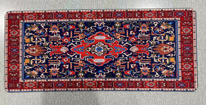 แผ่นรองเมาส์พรมเปอร์เซียสีแดง ของใช้สำนักงาน แผ่นรองคอมพิวเตอร์ แผ่นรองเมาส์ แผ่นรองโต๊ะ ลายเปอร์เซีย อุปกรณ์ตั้งโต๊ะ แผ่นรองเมาส์เกมมิ่งขนาดใหญ่พิเศษ 90x40 - Product Image 4