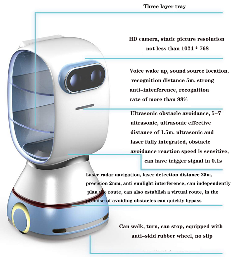 Most Popular  Commercial Food Delivery Smart Robot