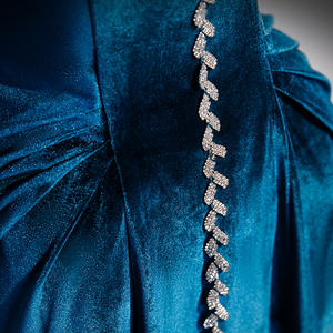 تخفيضات هائلة طول الكلمة الدانتيل متابعة ثوب حفلة مسائية ملكي برقبة على شكل حرف V بدون أكمام فستان أم العروس Vestidos De Noche - Product Image 6