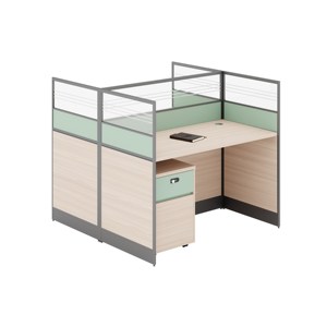 Muebles Modernos para Oficina en Cubículos, Estaciones de Trabajo para 1, 2 o 4 Personas, Escritorio de Oficina - Product Image 4