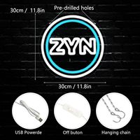 Pugna Z.Y.N LED enseignes au néon pour affaires maison décoration murale néons pour chambre homme cave Bar Pub Restaurant décor lampe acrylique