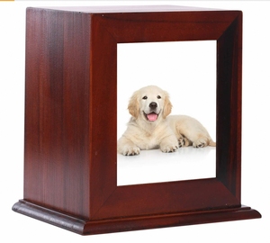 Hoogwaardige groothandel moderne houten urn voor huisdieren, fotolijst, honden- en kattenkist, urn voor ascrematie - Product Image 1