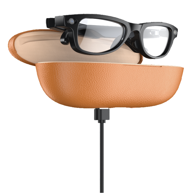 2026 New AI Rechargeable Smart Glasses ChatGPT Music Call Noise Reduction Camera 4K Video IPX6 Waterproof Translation Case