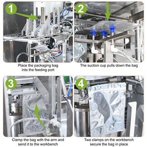 Máquina Envasadora de Salsas en Bolsas Preformadas para Ketchup, Salsa de Chile, Mermelada, Miel, Pasta y Líquidos, Llenadora y Selladora Automática de Bolsas - Product Image 4