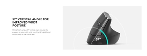 Wireless <b>Mouse</b> Vertical Ergonomic LIFT Daily Home Office Computer Black Wireless <b>Mouse</b> Vertical Ergonomic LIFT Vert - Product Image 6