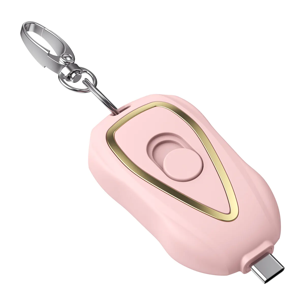 Best Selling USB Rechargeable Emergency 1500MAH Emergency Mini Power Bank Keychain For Android Phone for iphone 12 13 14