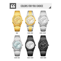 Reloj de Pulsera Deportivo Analógico de Cuarzo para Hombre, Diseño Simple de Panal de Abeja, Esfera de 41 mm, Resistente al Agua, de Acero Inoxidable de Alta Calidad