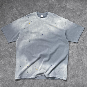 Áo thun thời trang nam in kỹ thuật số DTG, in lụa, chất liệu 100% cotton hữu cơ 275GSM, xử lý acid wash cá nhân hóa, phun mực. - Product Image 6
