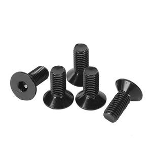 Üretici 304 yassı paslanmaz çelik kafa altıgen soket vida M2 M2.5 M3 M4 M5 havşa vida siyah renk metrik - Product Image 2