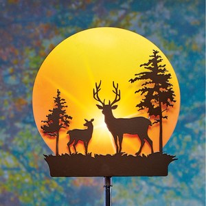 Lampe solaire de jardin LED avec scène de montagne, résistante à l'eau, portable, garantie de 2 ans - Product Image 3