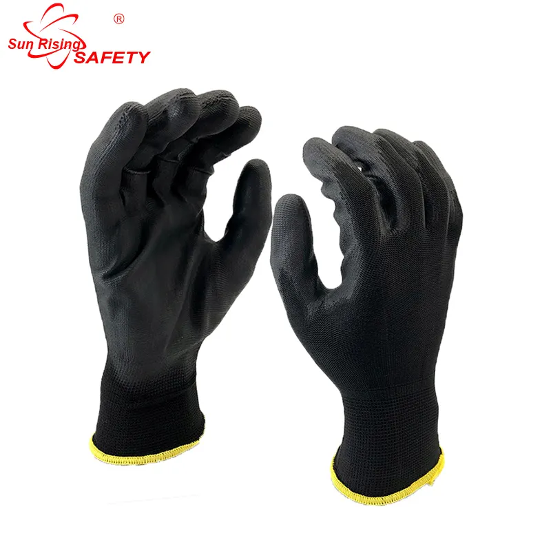 13 Gauge Customized Nylon or Polyester PU Warehouse Work Gloves