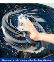 Chiffon de nettoyage en microfibre carbone, sans peluches, facile à nettoyer, pour vitres, cuisine, vaisselle, voiture, detailing automobile, tampon éponge tissé