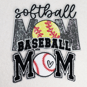 New Products Custom Large Embroidery Iron On Mama Ball Soccer Mom Chenille Patch - Product Image 3