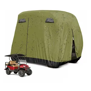 Universal Waterproof 4 Passenger Golf Cart Rain Covers for Club Car golf cart cover enclosure