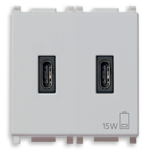 <b>Usb</b> <b>C</b>+<b>C</b> 15W 3A 5V <b>Wall</b> <b>Charger</b> Dual Port Power Adapter - Product Image 1
