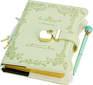 Journal en cuir personnalisé avec serrure pour filles, enfants, adolescents, carnet en cuir PU A5 avec serrure à code pour l'école, le bureau, cadeau - Product Image 3