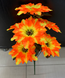 Relleno de Corona Funeraria Económico en Oferta para Exhibición en Tumbas, <span class=keywords><strong>Flor</strong></span> <span class=keywords><strong>Artificial</strong></span> de Crisantemo de 7 Cabezas, <span class=keywords><strong>Flor</strong></span> <span class=keywords><strong>Artificial</strong></span> - Product Image 5