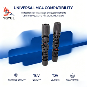 Conector de Cable Solar de Conexión Rápida <span class=keywords><strong>YULIAN</strong></span> IP67 Resistente al Agua de 1500V 50A, Compatible con MC4 de Doble Bloqueo para Sistemas de Energía Solar - Product Image 3