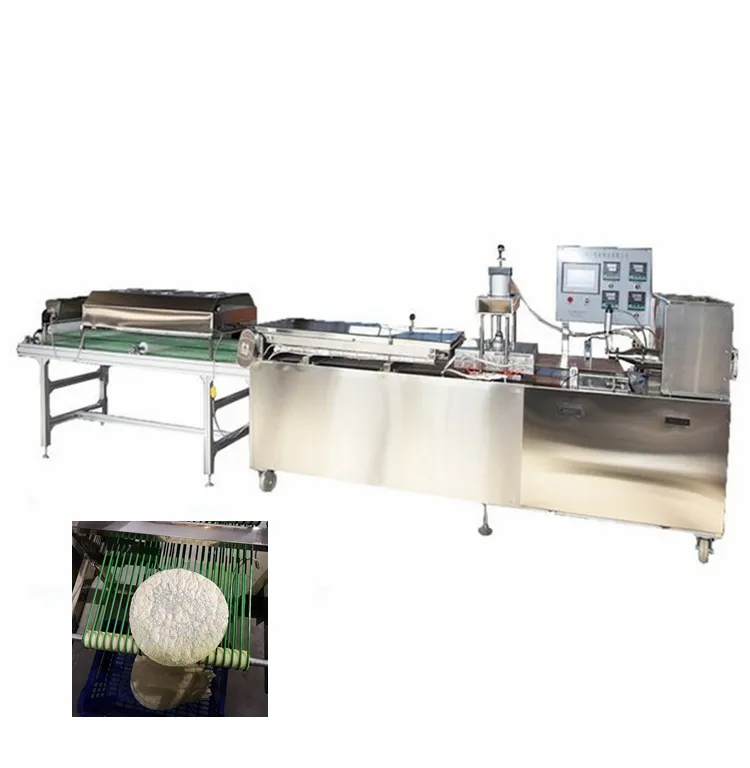 बहुत पतली अरबिक पिटा रोटी बनाने की मशीन/स्वचालित आटा टोरिला निर्माता/चैपटी रोटी उत्पादन लाइन
