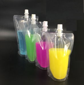 Sac d'eau portable pour le camping, transparent, pour boissons, huile, emballage, 8OZ 16OZ 32OZ, emballage liquide, poche à bec verseur - Product Image 5