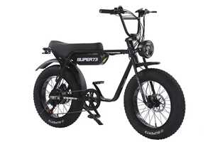Vélo électrique Super73 à accélération rapide et couple élevé, puissance 750W, 7 vitesses, vélo tout-terrain, cadre et construction en acier haute teneur en carbone PGZX pour Lo - Product Image 3