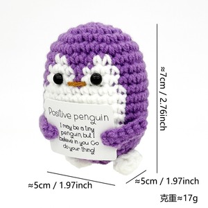 Pingüino de Ganchillo Hecho a Mano, Regalo de Aniversario de Bodas o San Valentín para Mujeres y Hombres, Regalo Romántico de Te Amo para Parejas, Esposa, Esposo - Product Image 3