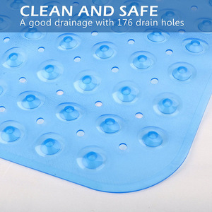 Wholesale <b>Large</b> PVC Bath <b>Mat</b> Anti-Slip Shower Bathtub <b>Mats</b> With Sucker Soft Pad Kid's Elder Bathroom Carpet Rug - Product Image 3