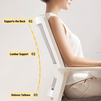Chaise de bureau ergonomique en maille avec cadre en plastique, base cantilever, siège rembourré, accoudoirs fixes pour la maison, le bureau, l'école et l'atelier
