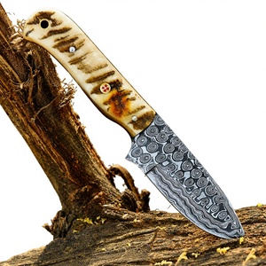 Customizable Steel Blade Handmade Pocket Folding <b>Knife</b> <b>Bone</b> <b>Handle</b> <b>Knives</b> Survival Outdoor Camping Hunting OEM - Product Image 4