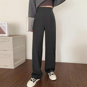 Pantaloni a Vita Alta da Donna per Completo Primavera Estate Nuovi Pantaloni a Gamba Larga Eleganti Casual da Ufficio - Product Image 6