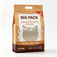 Emballage plastique de qualité alimentaire pour litière pour chat, résistant à l'usure, à découpe facile, hermétique, pour l'emballage de sable pour chat